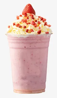 草莓沙冰奶昔免抠
