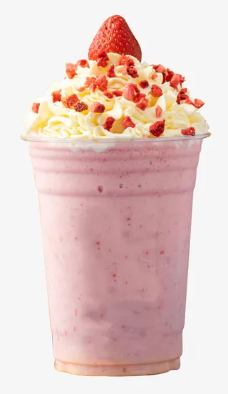 草莓沙冰奶昔免抠
