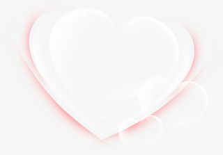 白色爱心红色边框背景党建免抠