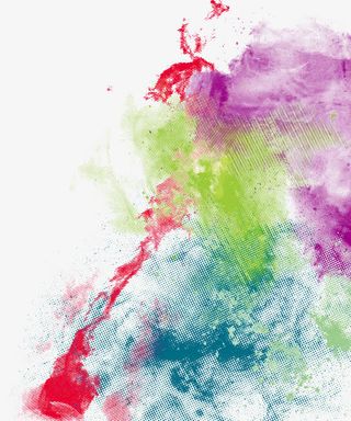 墨迹喷溅水彩免抠