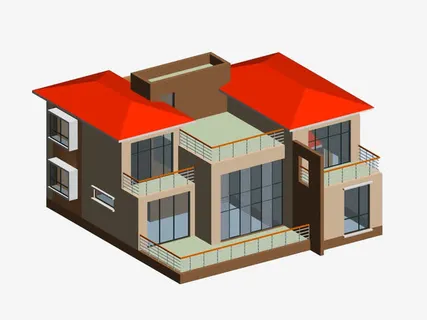 房屋模型效果图免抠 房屋模型效果图免抠
