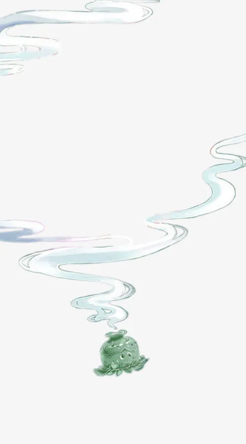 绿色清新烟雾效果元素免抠