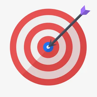 给自己定个小目标的靶心免抠 给自己定个小目标的靶心免抠