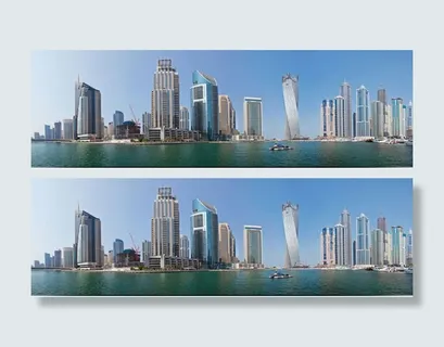 都市建筑风景淘宝海报背景