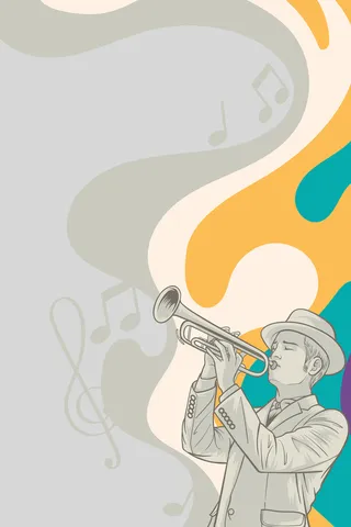 简约怀旧风音乐背景图高清