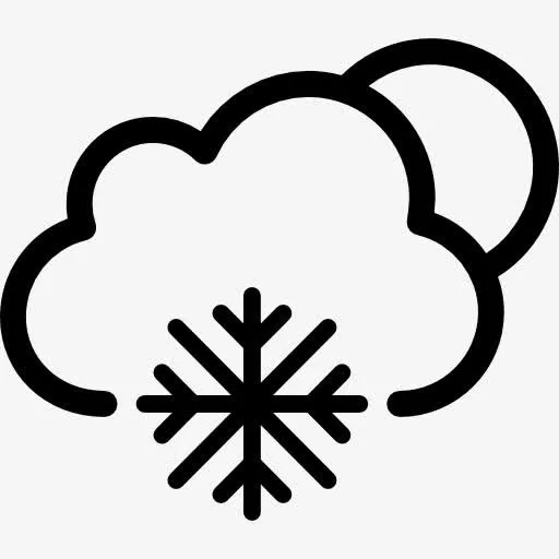 下雪的天气符号图标免抠