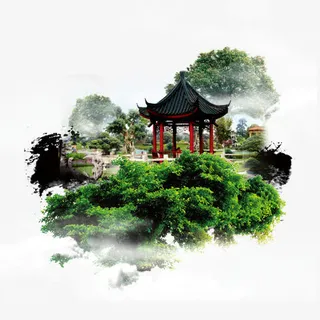 古典园林免抠