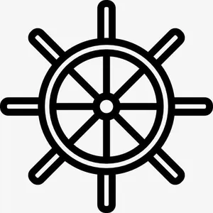 船的方向盘图标免抠