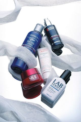 蓝色抗过敏雅漾护肤免抠