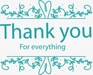 手绘花藤标题框免抠