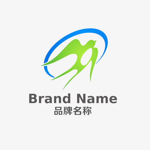 绿色小燕子图标免抠