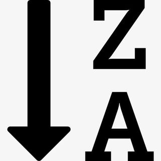 反向排序按字母顺序图标免抠