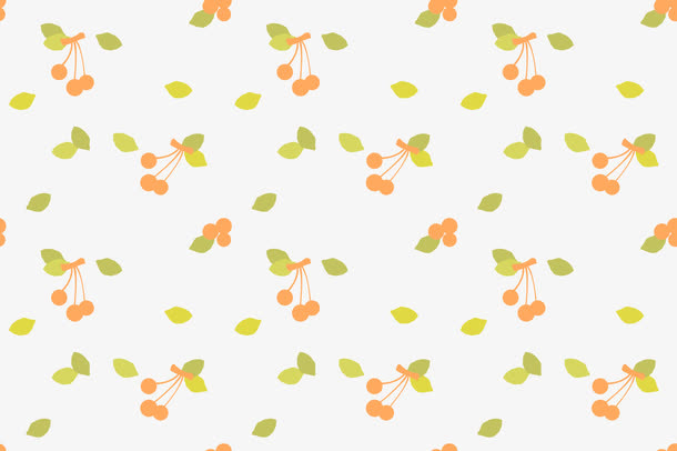 樱桃图案底纹免抠