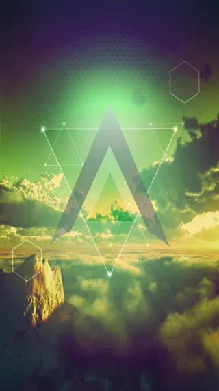 2017魔幻墨绿招聘H5背景高清