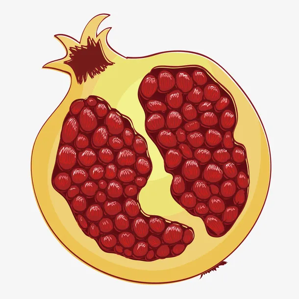 卡通石榴矢量图下载免抠