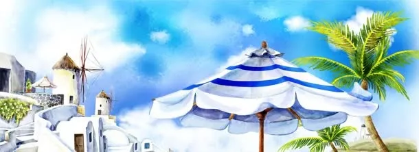 梦幻手绘卡通背景