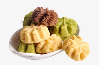 盘子里的美味曲奇免抠