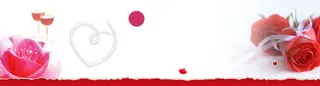 爱情情人节玫瑰花瓣背景banner高清