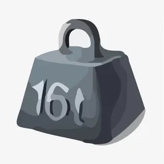 手绘风格秤砣免抠免抠