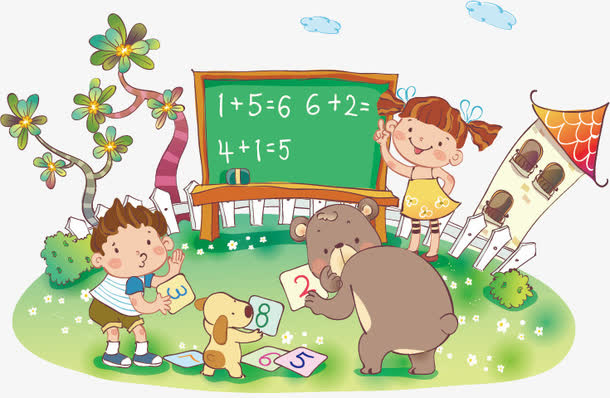 小熊学数学免抠