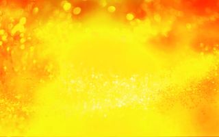 红黄色亮片金秋海报免抠