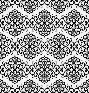 古典黑白花纹免抠