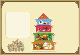 健康膳食海报背景高清