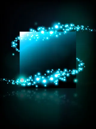 矢量绿色科技炫光背景高清