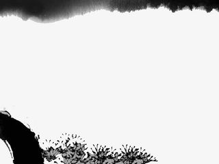 水墨中国风PPT模板免抠