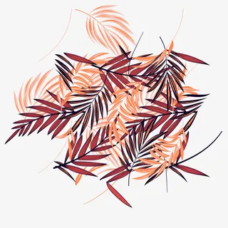 树枝装饰底纹元素免抠