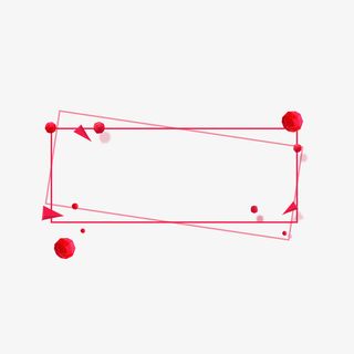 红色促销线框背景装饰