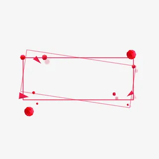 红色促销线框背景装饰