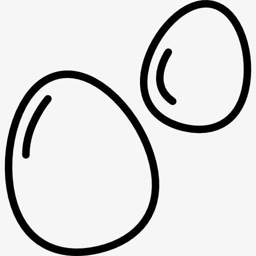 两个鸡蛋图标免抠