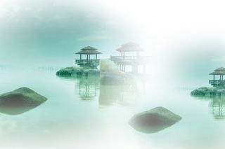 古风创意山水画高清