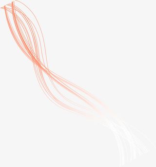 手绘粉色弧线免抠