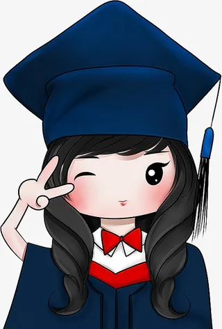毕业季博士服个性剪刀手免抠 毕业季博士服个性剪刀手免抠