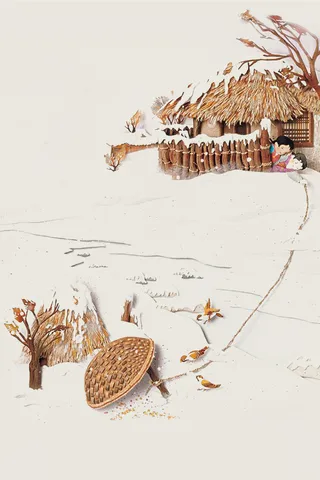 24节气海报背景素材高清