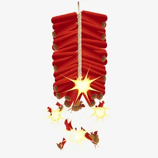 爆竹声声免抠