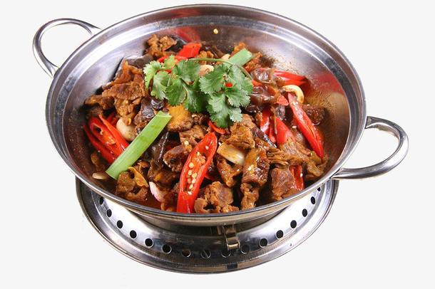 产品实物干锅牛肉免抠