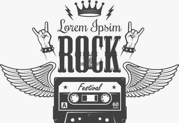 摇滚手势矢量图免抠