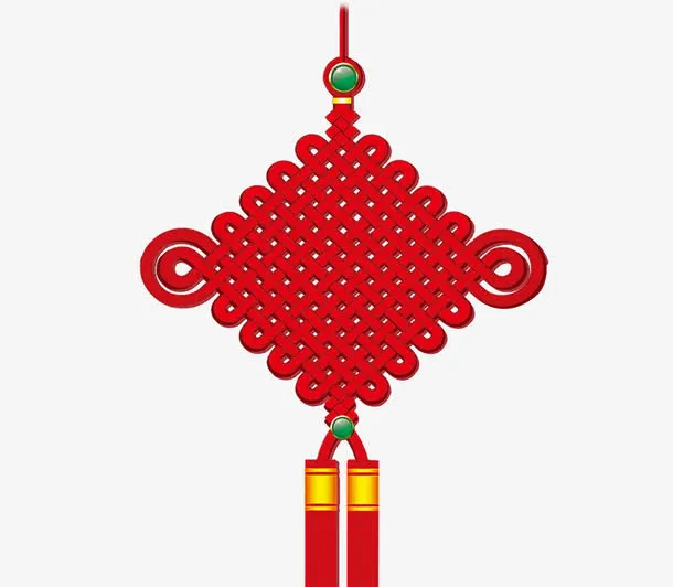 红色中国结免抠