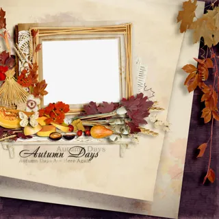 卡通装饰花草相框免抠