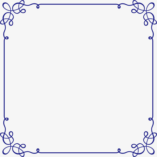 欧风边框底纹免抠