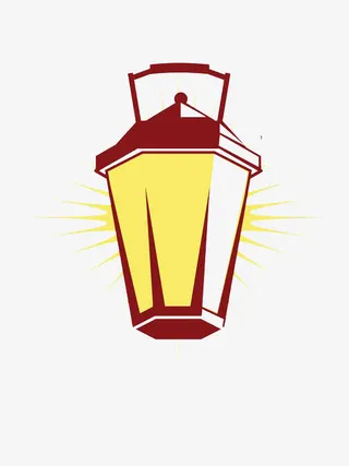 扁平手绘灯笼免抠