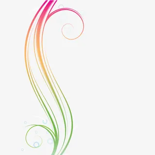 炫彩线条免抠