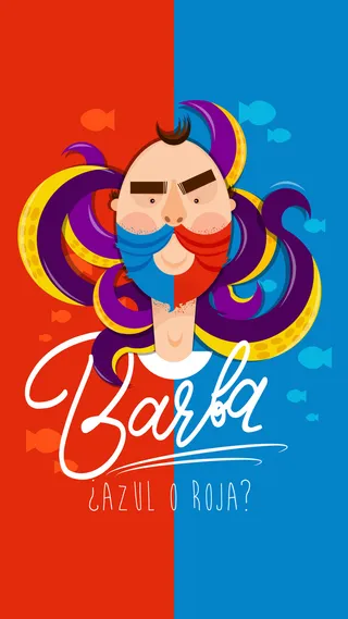 双色男性背景H5高清