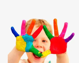 五彩颜料素材图片免抠