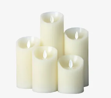 白色电子蜡烛免抠