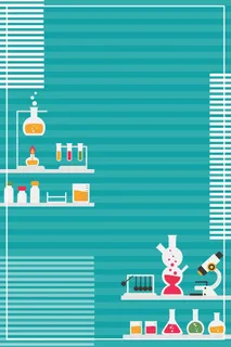 医疗蓝色卡通手绘插画简约背景高清