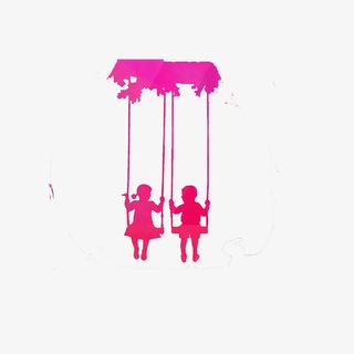 儿童剪影素材免抠